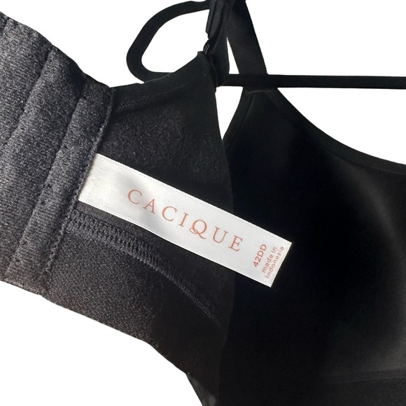 Cacique Cotton Scoop Neck Lightly Lined No Wire Scoop Bra Full Coverage size42DD - Picture 9 of 9